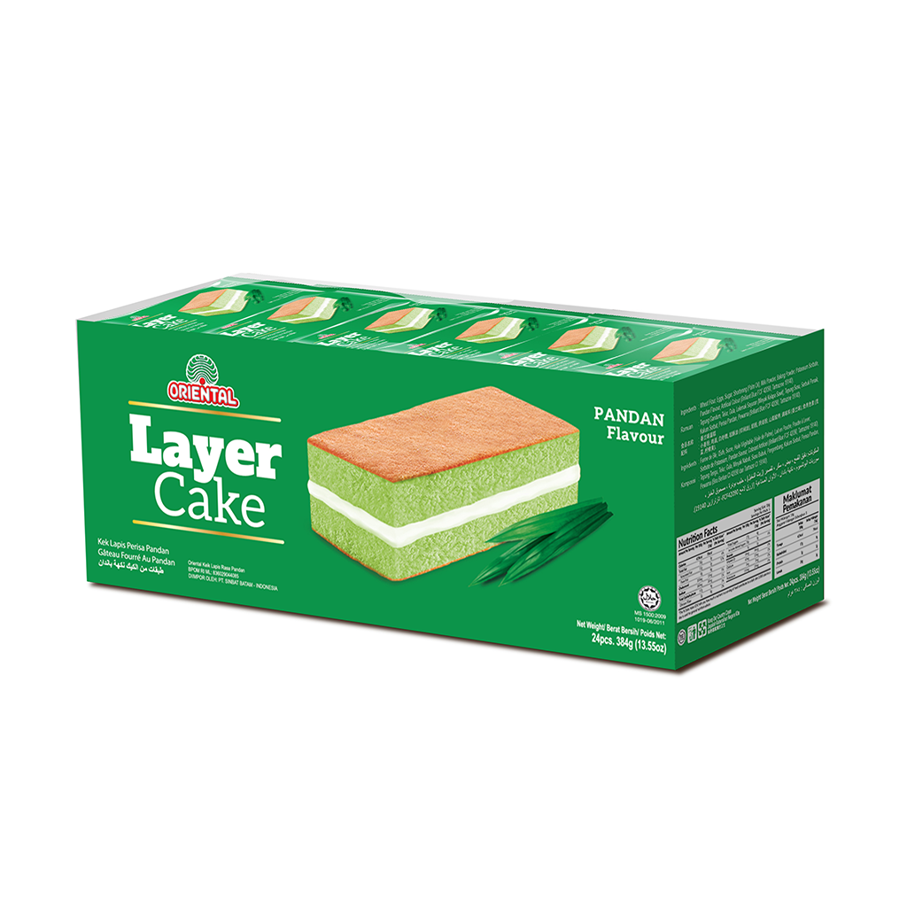 Layer Cake Pandan (Box) | ORIENTAL FOOD MARKETING (M) SDN BHD