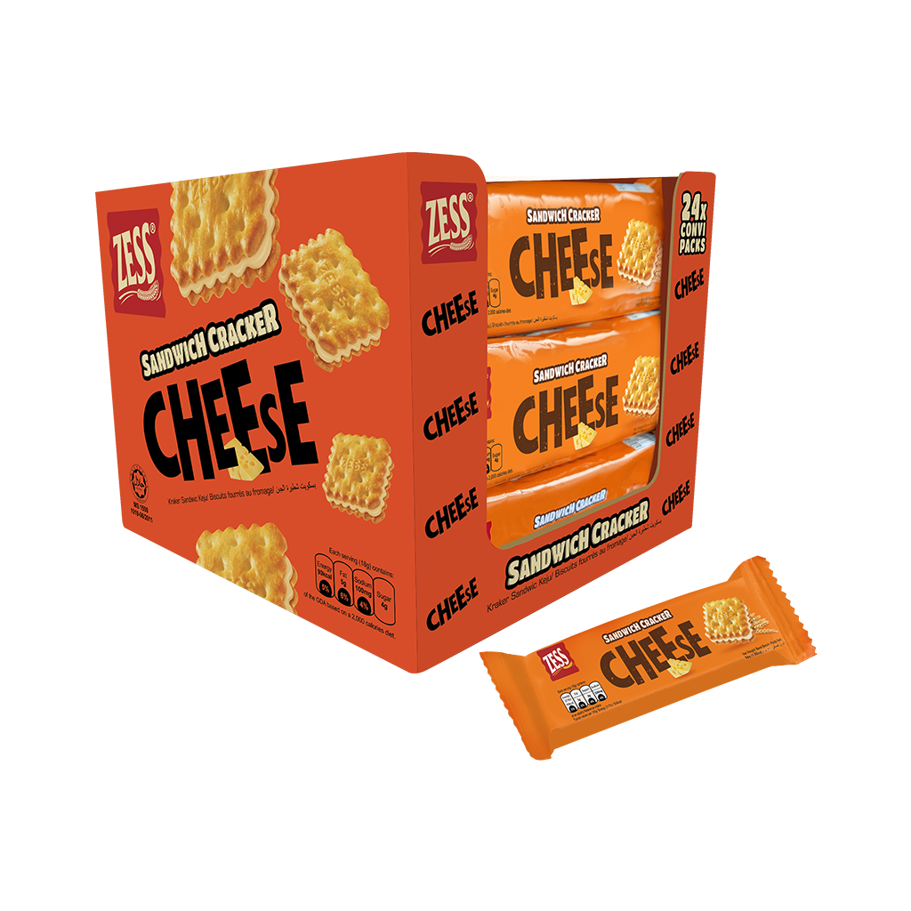 Sandwich Cracker Cheese 24 x 54g ORIENTAL FOOD MARKETING (M) SDN BHD