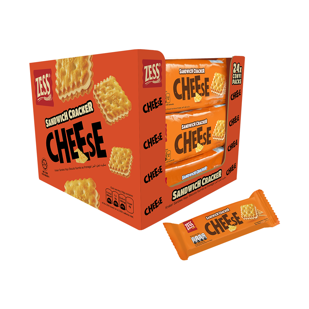 Sandwich Cracker Cheese 24 x 54g ORIENTAL FOOD MARKETING (M) SDN BHD